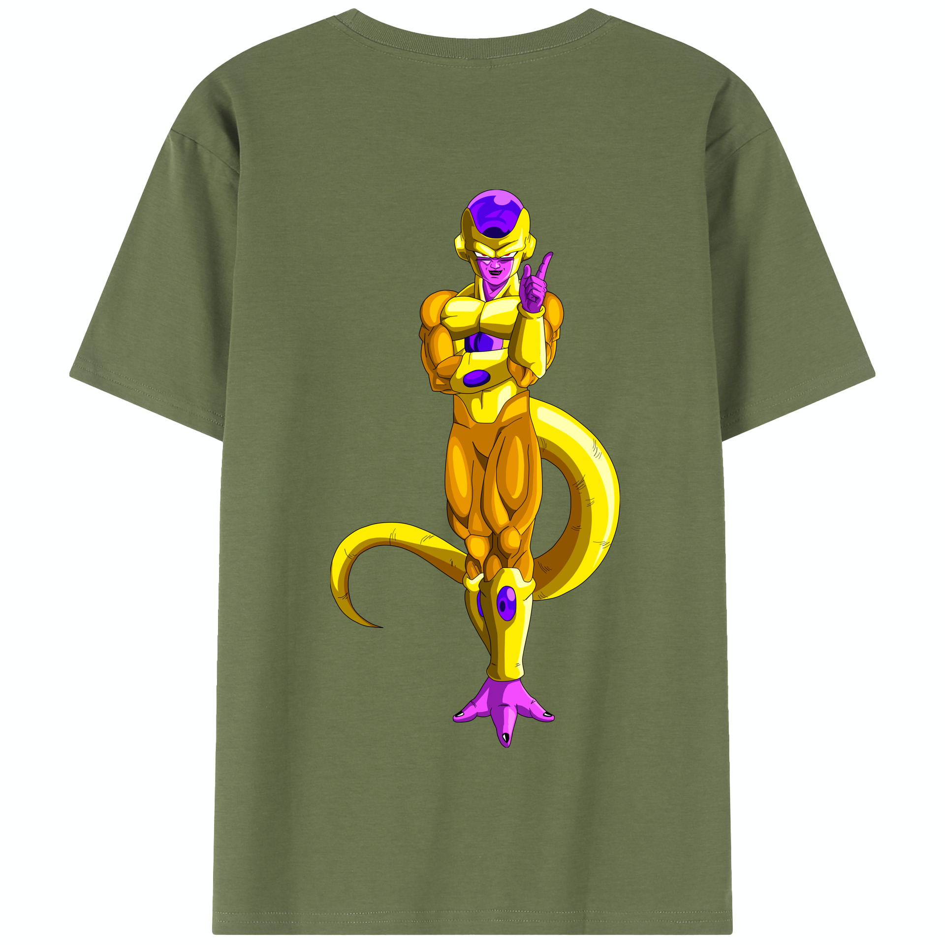（画像用） ドラゴンボール フリーザ DRAGON BALL Frieza 綿100％半袖Tシャツ（背面プリント）